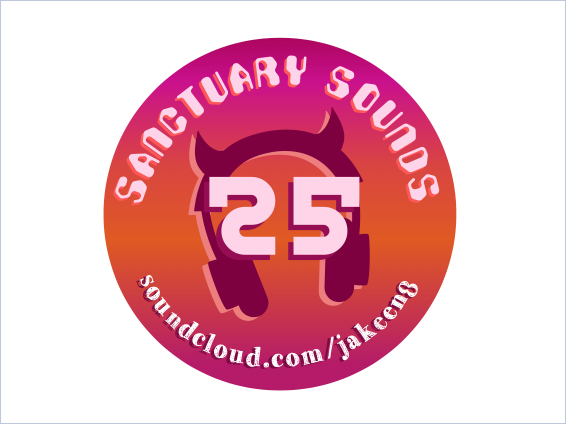 Sanctuary Sounds 25 festival sticker